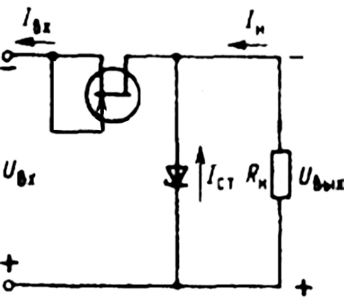 Параметрический стабилизатор тока и напряжения