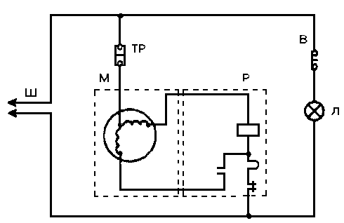 электрическая схема работы холодильник минск-215