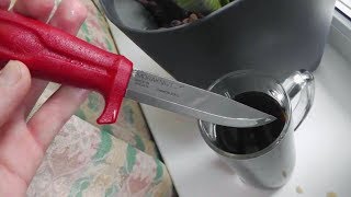 Воронение ножей в домашних условиях (в кока-коле)