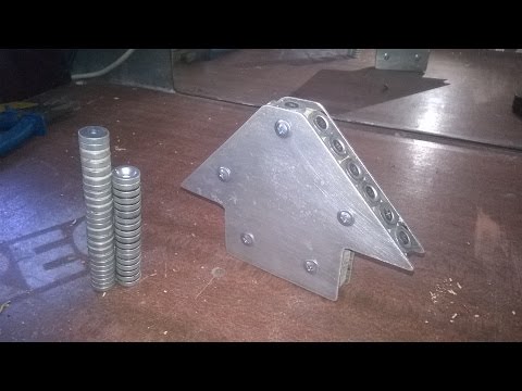 Самодельный магнитный уголок для сварки \ DIY magnetic area for welding
