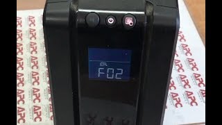 APC F02 Error / Разборка, ремонт, калибровка Back-UPS Pro
