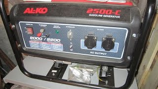 Бензиновый генератор AL-KO 2500, самый лучший!